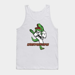 Funny Karatesaurus Trex Karate Tank Top